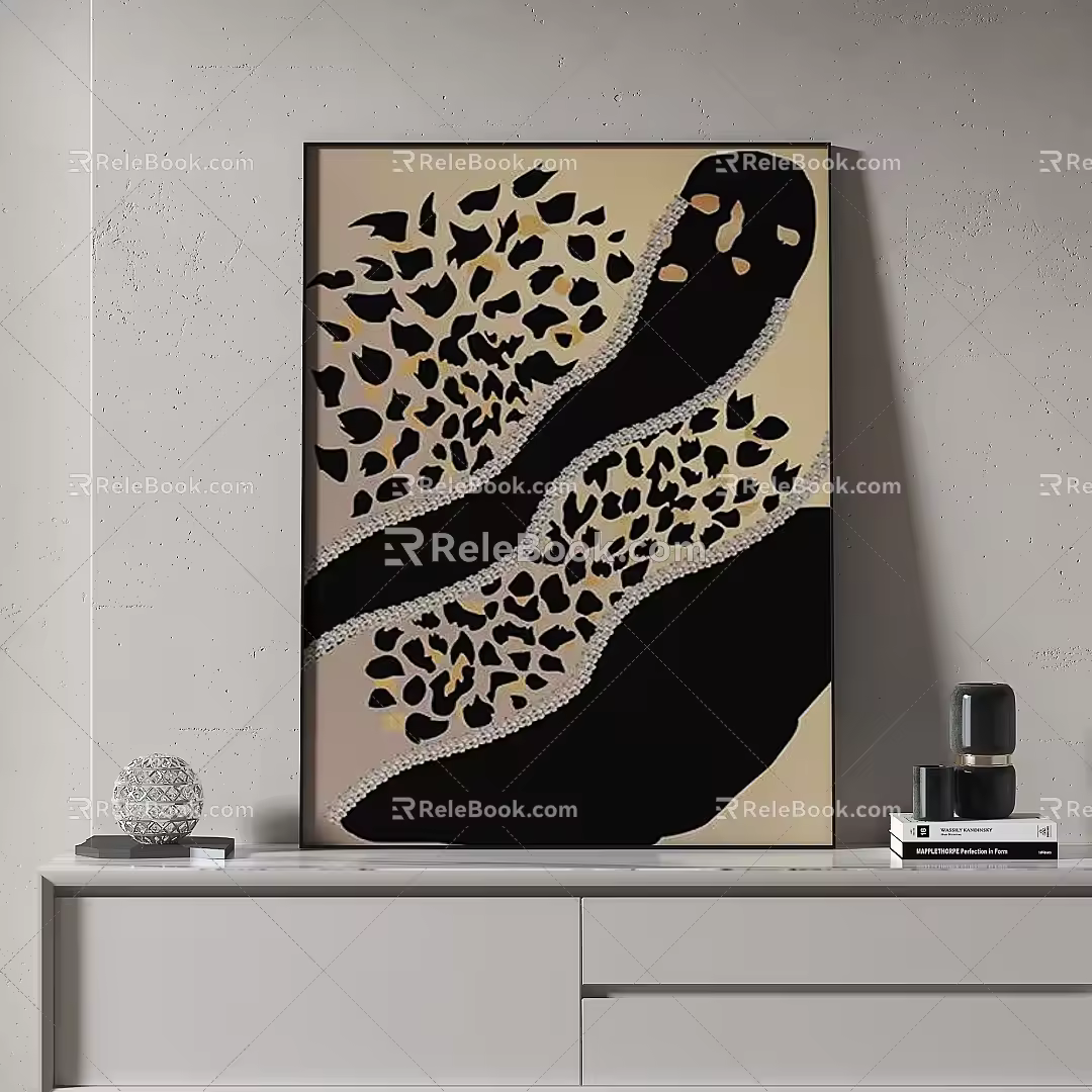 Simple abstract decorative painting 3d model