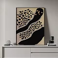 Simple abstract decorative painting 3d model