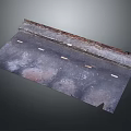 Worn Dark Colored Metal Plate With Small White Objects And Rust Stains