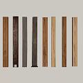 Various Stone And Wood Strips With Different Colors And Textures Displayed