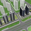 Modern High Rise Residential Building With Glass Facade Balconies And Commercial Podium