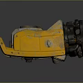 Household Portable Yellow Handheld Tool With Black Components And Worn Handle Design