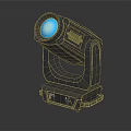 Professional LED Moving Head Stage Light with Blue Beam and Black Housing