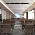 Modern Conference Room 3d model
