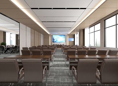 Modern Conference Room 3d model