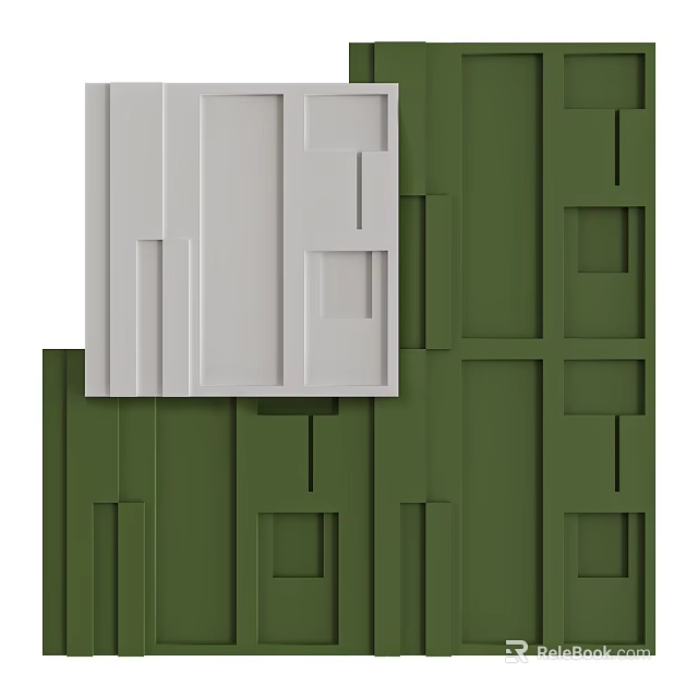 Decorative Plaster Moulding Interior Design With Geometric Patterns And Modern Styles For Home Walls 3d model 