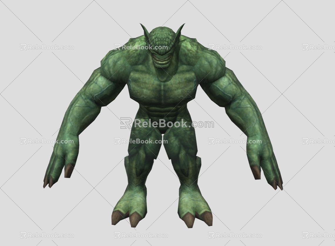 Orc Behemoth Monster Hulk Marvel Mutant Giant Warcraft Muscle Monster 3d model