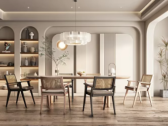 Quiet Cream Restaurant 3d model