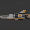 Modern Spaceship Spacecraft 3d model