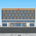 New Chinese-style Office Building Multi-storey Office Building 3d model