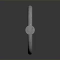 Sleek Stainless Steel Ring Hanger with Polished Metallic Surface and Modern Design