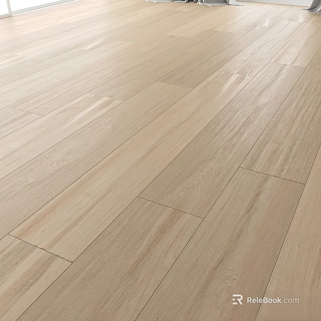 Light Natural Wooden Flooring With Smooth Surface And Wood Grain Pattern For Modern Interior 3d model 