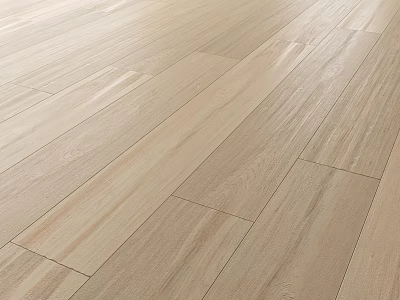 Light Natural Wooden Flooring With Smooth Surface And Wood Grain Pattern For Modern Interior 3d model