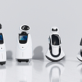 Modern Robots Service Robots 3d model