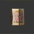 Household Decorative Storage Box With Colorful Illustrated Interior And Folding Design