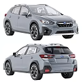 Subaru Grey Car Exterior Front And Rear View Design Features