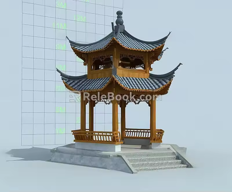 Ancient Pavilion of Chinese-style Ancient Architecture 3d model