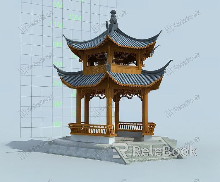 Ancient Pavilion of Chinese-style Ancient Architecture model