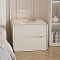 Modern Light Colored Nightstand with Gold Lamp Pink Bird DIOR Letters White Bookshelf Books Vase