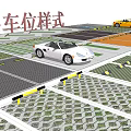 Parking Lot Design With 15 Different Parking Space Styles And Layouts 3d model