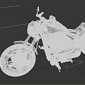 Modern Red and Black Motorcycle With Sleek Seat Black Wheels And Headlight