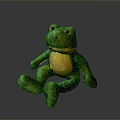 Soft Green Frog Plush Toy With Yellow Belly For Kids Huggable Playtime