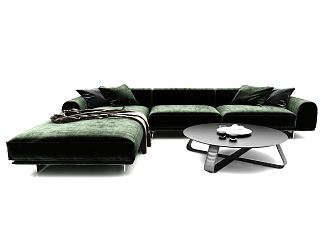 modern corner sofa 3d model