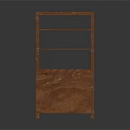 Modern Wooden Bookshelf With Open Structure And Multiple Shelves Design 3d model