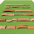 Wooden Landscape Bridges With Various Arched Straight Curved Designs For Gardens