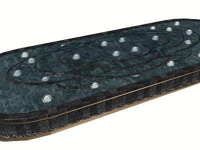 Modern landscape sketch water drop water feature water bowl residential district landscape 3d model