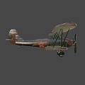 Russian Soviet biplane 3d model