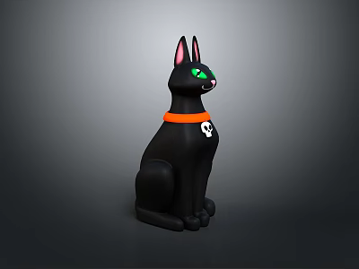 Cat Kitten Flower Cat Domestic Cat Wild Cat Stray Cat Black Cat Pet Mammal 3d model