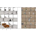 Modern Open Bookcase Interior Design With White Wooden Shelves Books And Plants
