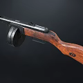 Realistic Submachine Gun Realistic Weapon Gun Firearms Assault Rifle Submachine Gun Clamp 3d model