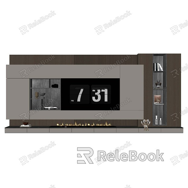 background wall TV background wall model