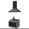 Modern Range Hood and Microwave Oven as Essential Kitchen Appliances for Home Kitchens