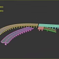 White Curved And Linear Architectural Structure Components With Modern Reflective Design