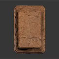 Natural Wood Stone Block With Layered Textured Surface And Rough Finish