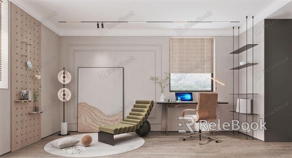 Modern Study Living Room Study model