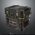 Rugged Industrial Equipment Storage Case With Reinforced Handle Secure Latches Emblem And Red Stripes