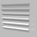 Modern gypsum line simple European gypsum line Yin corner line Yang corner line smallpox corner line 3d model