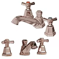 Stylish Brass Faucet Collection With Cross Handles And Elegant Spout Design