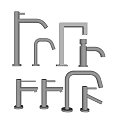 Various Modern Stainless Steel Faucet Designs for Kitchen and Bathroom Use