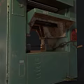Green Industrial Equipment with Control Panel and Metal Top for Manufacturing Use