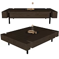 Coffee Table Tea Table Log Tea Table Ornaments Coffee Table Square Coffee Table 3d model