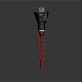 Aerospace Rocket Component Featuring Red Frame And Black Structure For Space Exploration