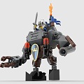 LEGO toy building blocks war machine robot fighting machine 3d model