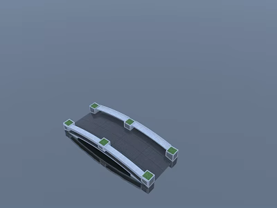 Modern Swing Door Design With Green Decorative Blocks And Sturdy Frame 3d model