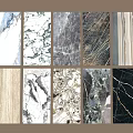 Marble Wall Panels With Various Texture Designs And Different Color Options For Interior Decor 3d model