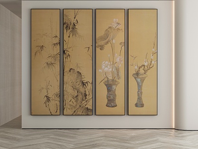 New Chinese Decorative Painting 3d model